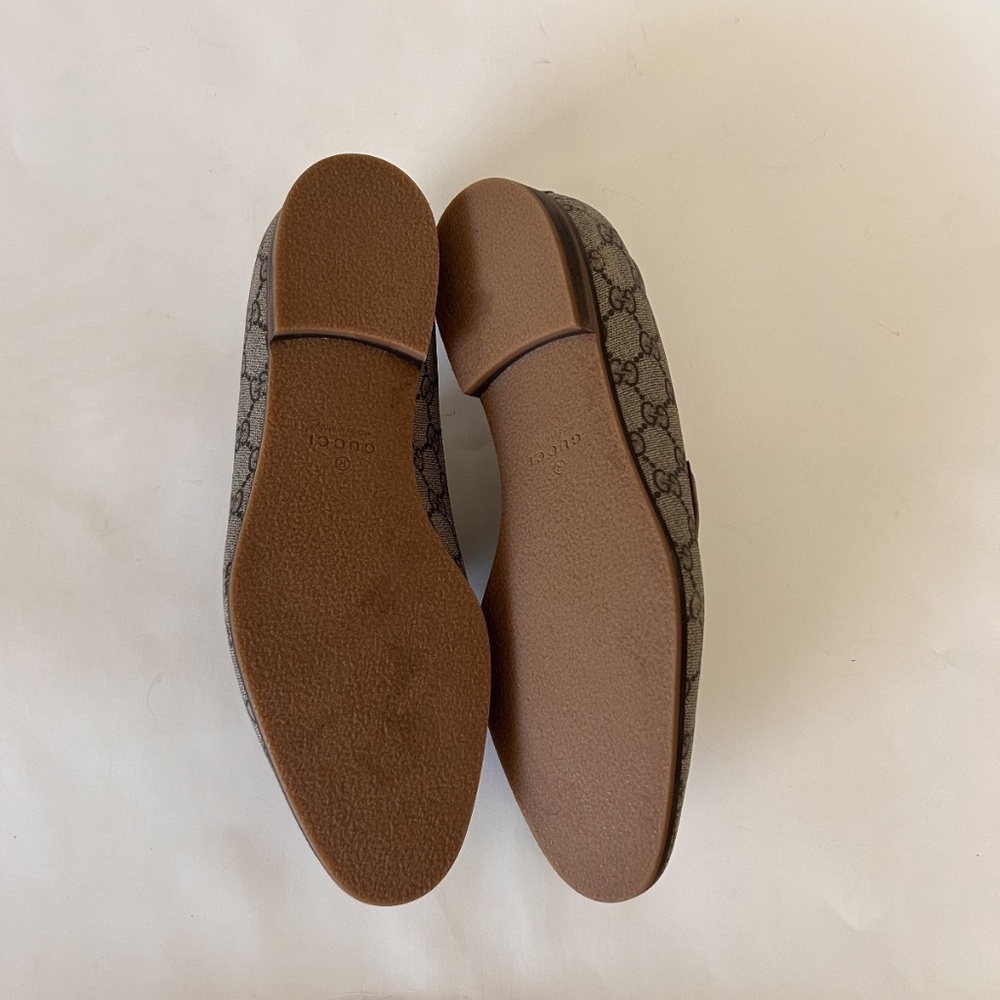 GUCCI Men's GG Supreme Horsebit Loafer Size 10 (US) Beige NIB 759648 FACIQ 9756 - Picture 9 of 11